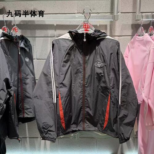 中国李宁男女宽松休闲连帽风衣