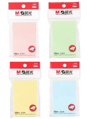 晨光YS09彩芯转优事贴多彩自粘便条纸100页加厚记事贴留言帖76X51