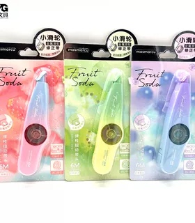 晨光气泡果果小滑轮77331金属6米顺滑滚轮不起翘 ins少女心修正带