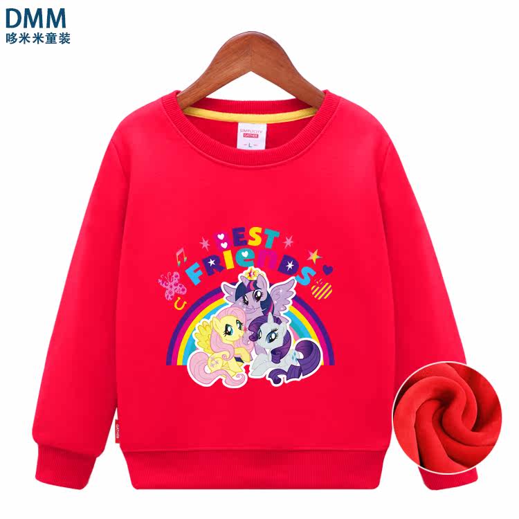 云宝儿童卫衣秋冬儿童圆领卫衣彩虹小马宝莉儿童衣服独角兽小马驹|ruв категории Детская одежда, свитер/свитер - от Buy2taobao.com для оказания профессиональной услуги покупки агента Taobao