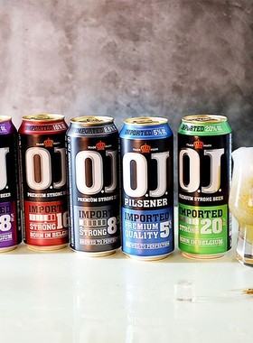 比利时原装进口OJ强劲啤酒欧捷高度烈性精酿啤酒20度500mL*6罐