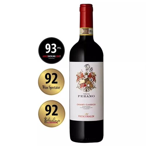 意大利进口花思蝶Frescobaldi佩拉诺DOCG级经典基安蒂干红葡萄酒