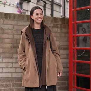 日单2W日元 3way2025冬女连帽山系风衣外贸原单宽松软壳三合一外套