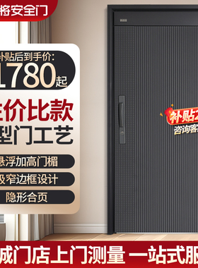 神将甲级防盗门T型加高门进户门安全门家用极简入户门高极和美