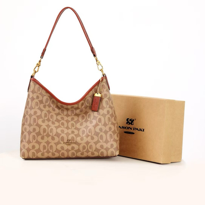 施琳2025新款女包高级感老花托特腋下包休闲购物袋百搭单肩斜挎包