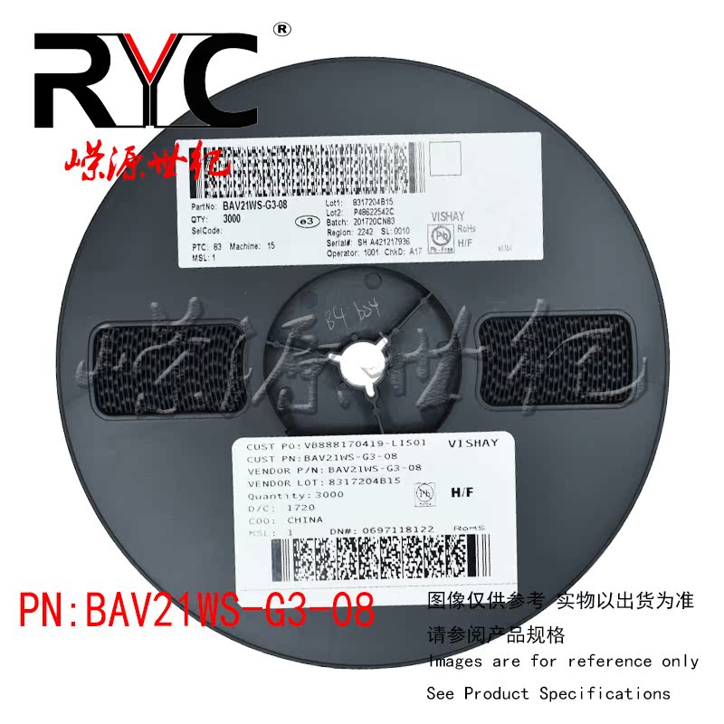 BAV21WS-G3-08 SOD-323 VISHAY 原装 二极管 功率开关 250V 625mA