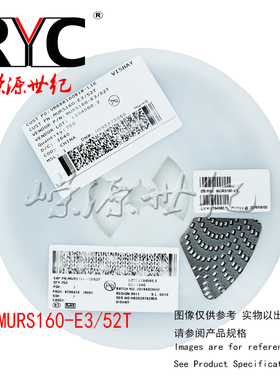 MURS160-E3/52T DO-214AA-2 VISHAY原装 整流器1.0 Amp 600V 25ns