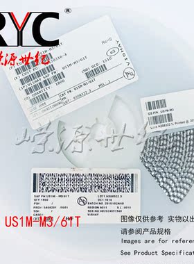 US1M-M3/61T DO-214AC-2 Vishay进口原装 整流器 1A 1000V 75NS