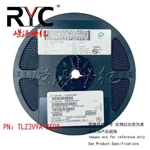 TLZ3V9A-GS08 SOD-80 VISHAY原装稳压二极管3.9Volt 0.5Watt IR=3