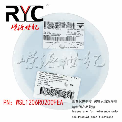 WSL1206R0200FEA VISHAY 电流传感电阻器 SMD 1/4watt .02ohms 1%