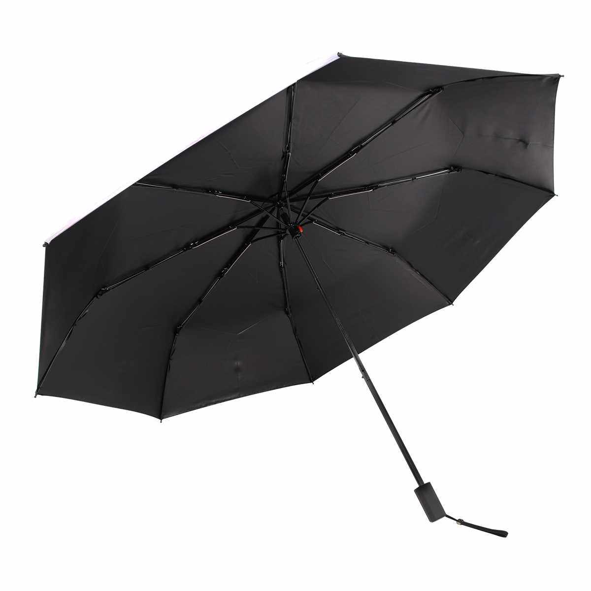 高档定制雨伞来图手开自动遮阳防嗮防紫外线黑胶晴雨两用跨境动漫