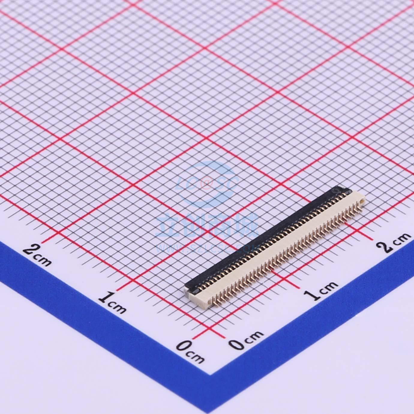 FFC/FPC连接器 AFC05-S40FIA-00 SMD,P=0.5mm JS(钜硕电子)