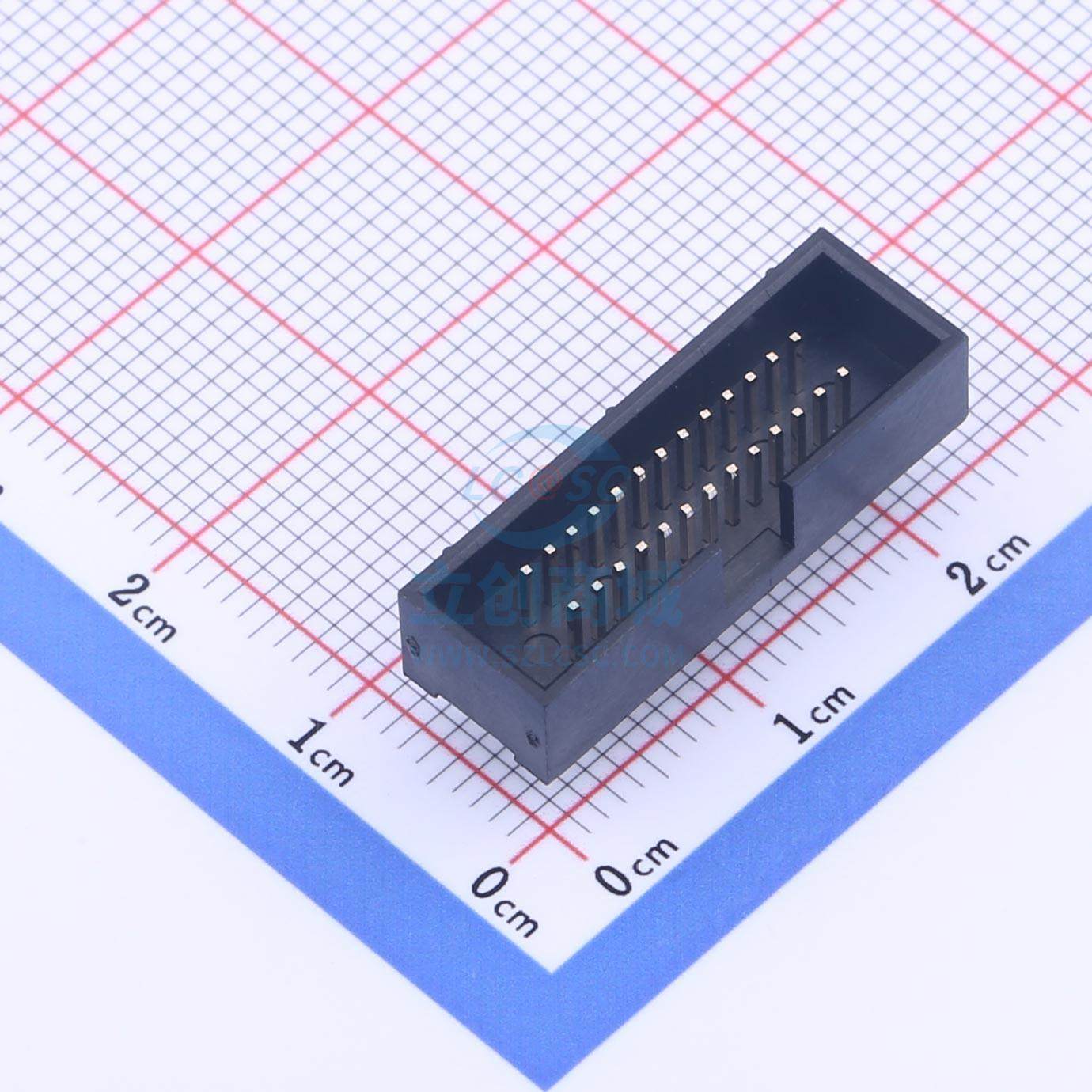 IDC连接器(牛角/简牛) X1270WV-2x13A2-6TV01 直插,P=1.27mm XKB