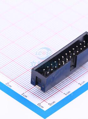 IDC连接器(牛角/简牛) 2.54-2*12P弯简牛 弯插,P=2.54mm BOOMELE(