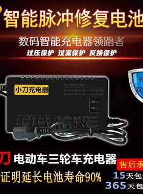 小刀电动车电瓶充电器48V12A60V20A64V72V32A30A80V84V96V45A