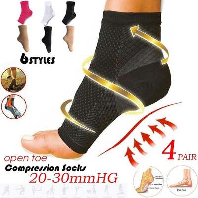 1Pair Foot Anti-Fatigue Compression Socks Ankle Support Slee