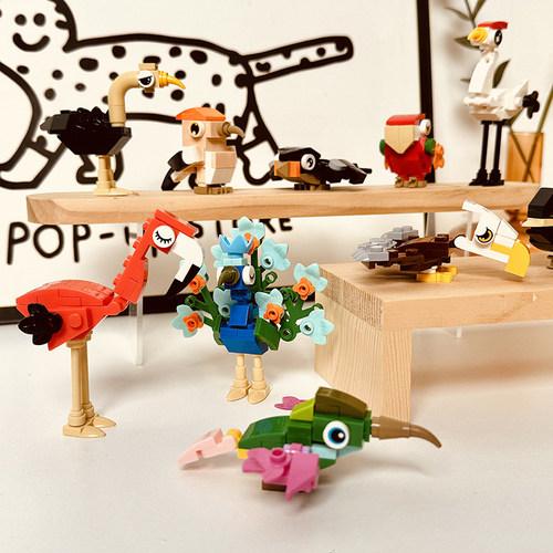 BrosBlock积木小鸟世界儿童玩具