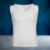 Seamless White Sleeveless Tank Top (10Th Generation Muscle Pads, Removable)