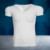Seamless White Short-Sleeve Top (10Th Generation Muscle Pads, Removable)