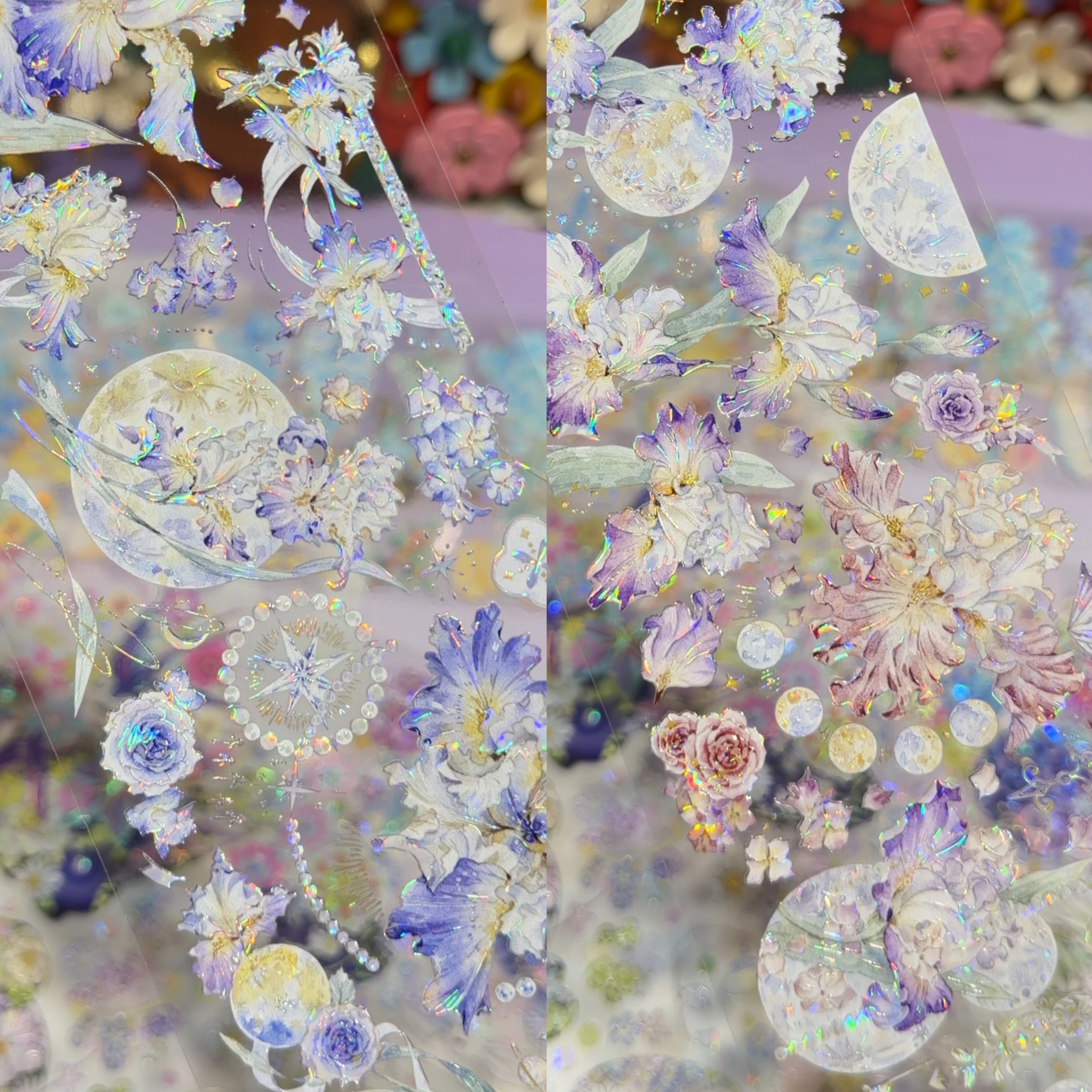 第九航道分装胶带花满醉瑶台却繁漪满庭霜花朵流麻咕卡背卡