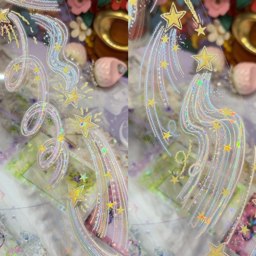 Wines分装手账胶带星河流逝绮梦相框绿茵唱莺萌趣胶卷流麻素材