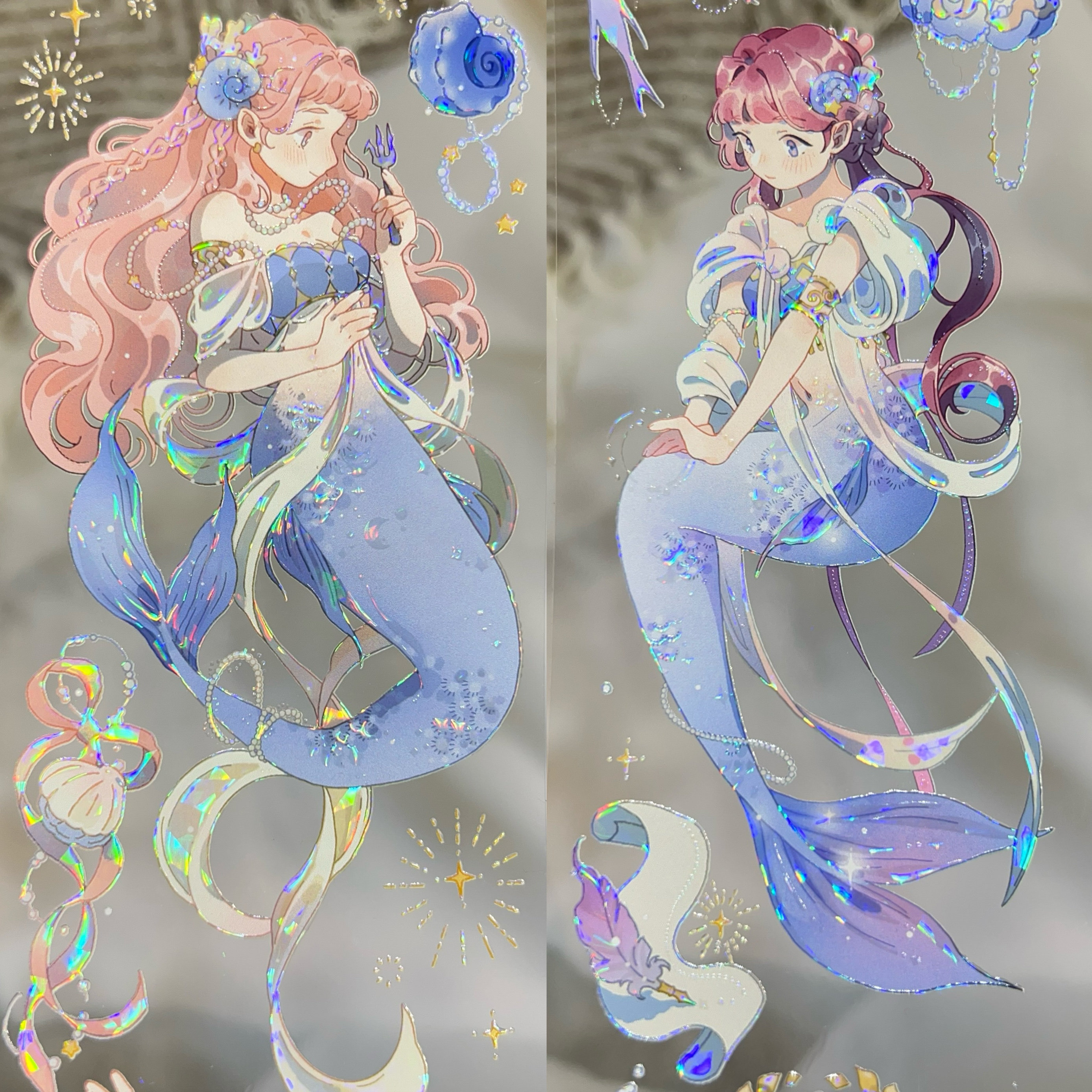 空物馆分装胶带云与海之歌花灯游蓝雪贝壳光人物小姐姐流麻咕卡