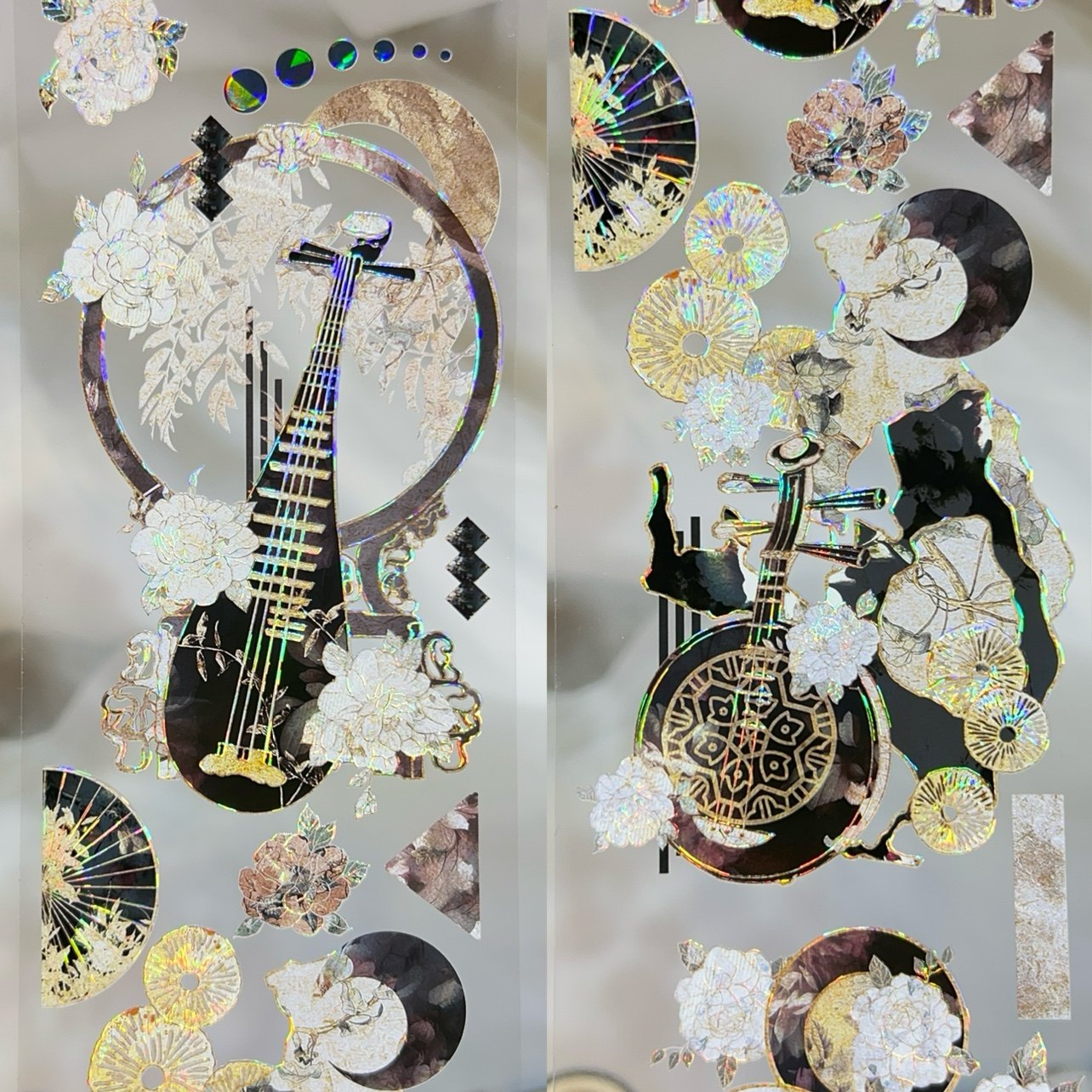 Wines分装胶带月灯花因花弦泠音书屿寄梦青花染梦手账胶带古风