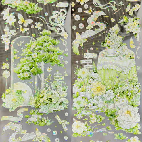 第九航道分装手账胶带觅红午后红花绿流麻咕卡拼贴