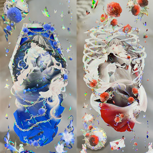 belongtoyou分装胶带至死不渝的爱人物胶带流麻咕卡拼贴手账