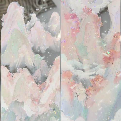 Belongtoyou分装手账胶带山川予今我幻彩山川流麻咕卡手机背卡