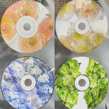 李富贵分装手账胶带花语碟影流光蝶影CD背景流麻咕卡背卡