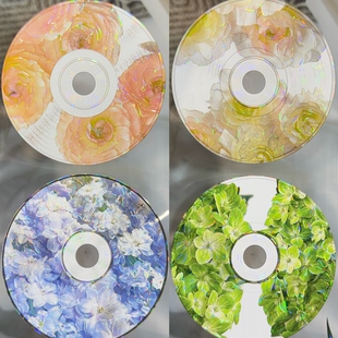 李富贵分装手账胶带花语碟影流光蝶影CD背景流麻咕卡背卡