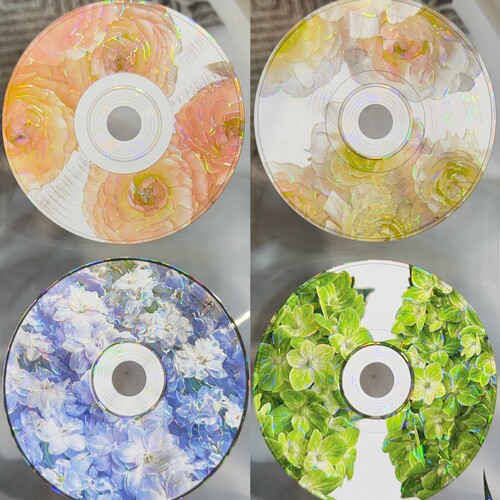 李富贵分装手账胶带花语碟影流光蝶影CD背景流麻咕卡背卡