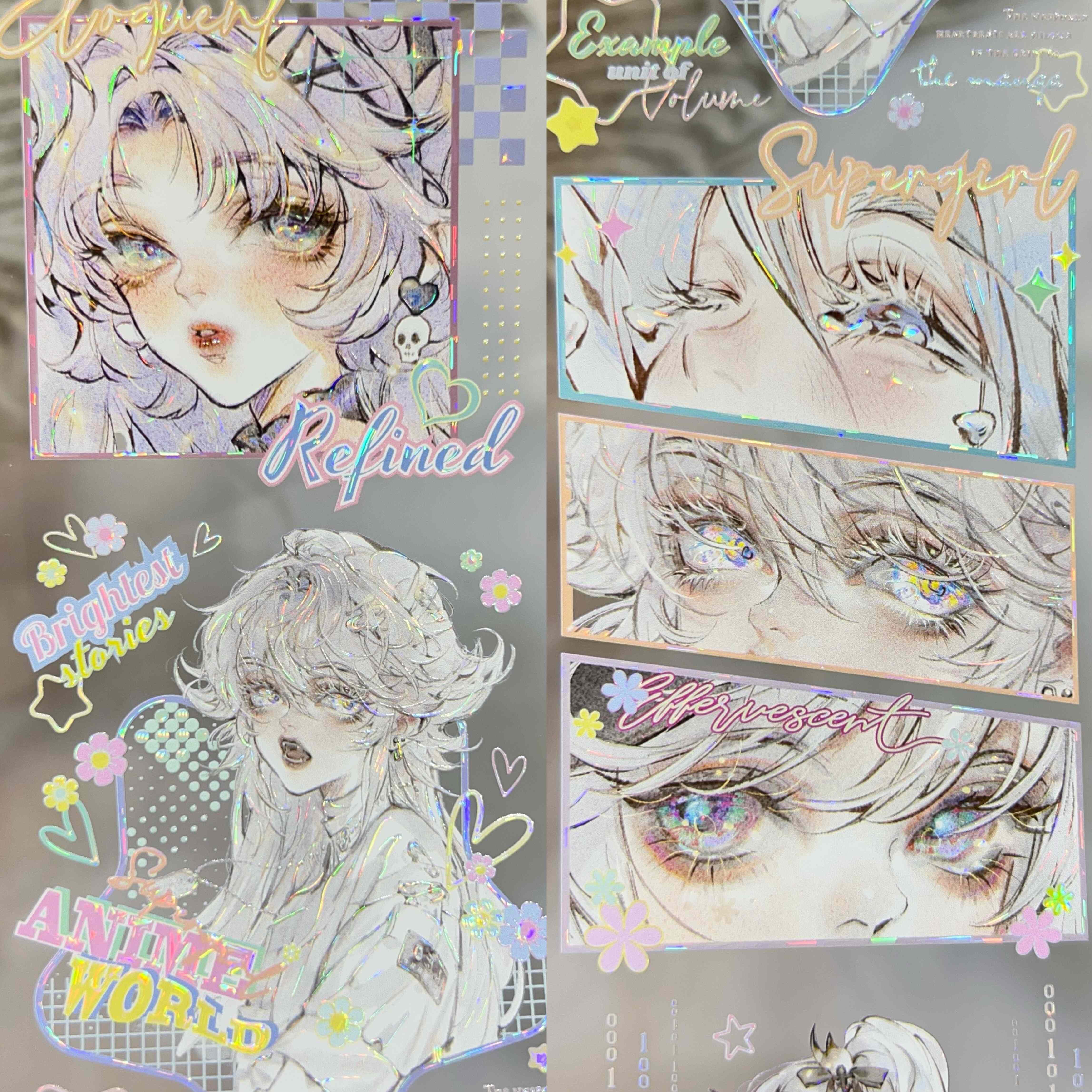予星社分装手账胶带灵萦谬神SPPOP-POP多巴胺彩绘相机系流麻咕卡