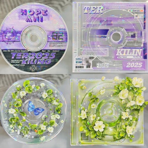 StudioVI分装手账胶带彩胶唱片细碎过往给你看看呐框架方框CD盘