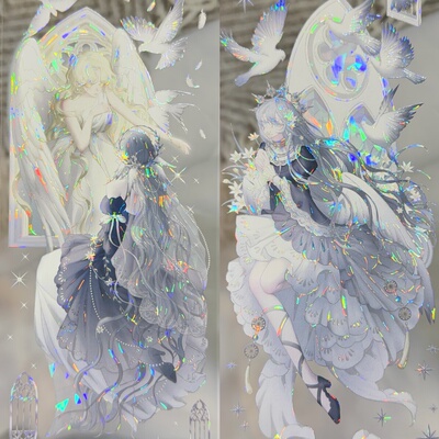 Likey分装手账胶带紫汀兰汐纳西索之泪溯回织梦白鸽衔蕊羽冢挽歌