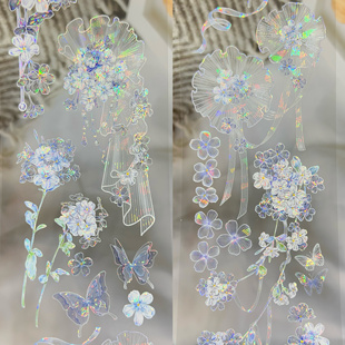 时间格子分装胶带靓花影无忧梦小黄花彼岸之门花朵合集流麻咕卡