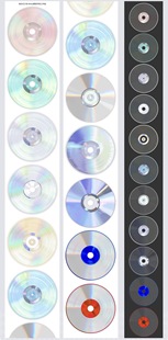 Wines分装 手账胶带炫光CD彩模切流麻咕卡背卡光盘素材