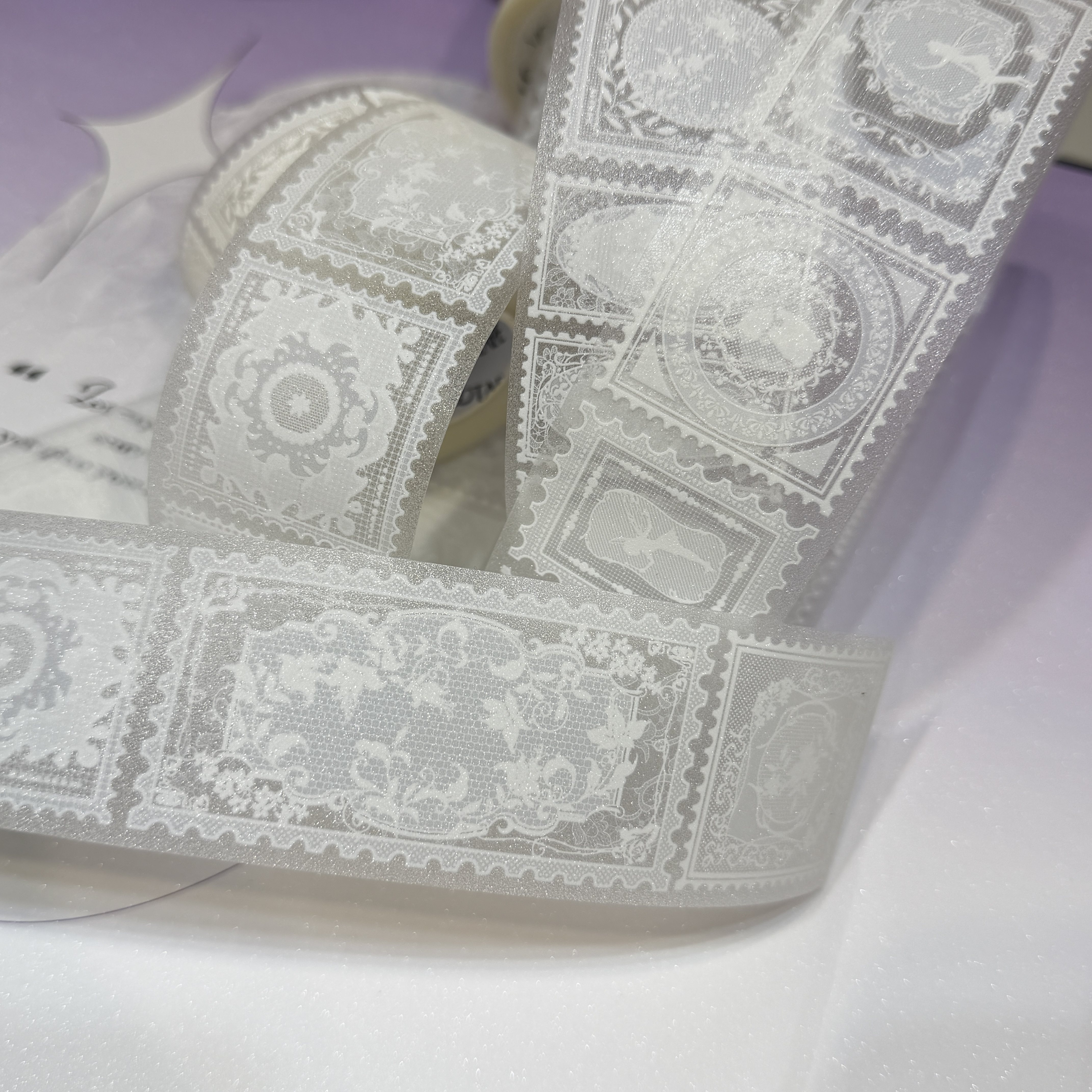 Moodtape分装手账胶带邮票蕾丝纪念邮像流麻咕卡背卡闪砂