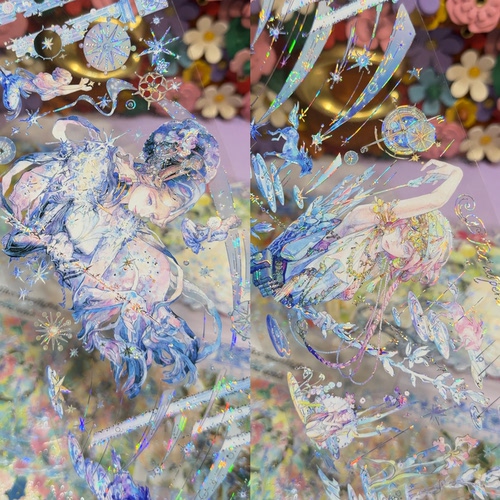 第九航道分装手账胶带长夜与黎明的祝祷诗人物女B加索绘流麻咕卡