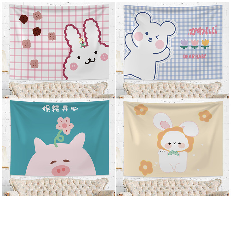 ins风挂布床头宿舍改造可爱网红背景布房间布置墙面装饰墙布挂毯|ruв категории домашний ткань, гобелен/гобелен - от Buy2taobao.com для оказания профессиональной услуги покупки агента Taobao