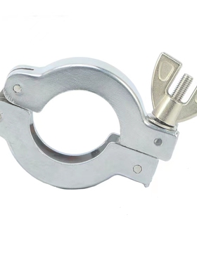 铝卡箍管箍真空铝卡钳卡箍KF16/25/40/50手铐铝卡箍单双卡钳铝