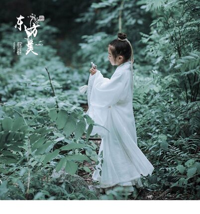 幼儿童古装汉服男女超仙气中国风套装古风国学古诗歌朗诵演出服装