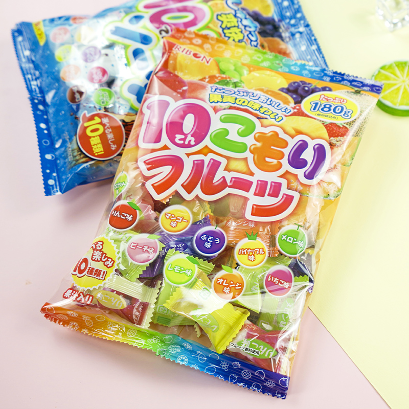 理本糖果日本进口零食什锦生巨峰