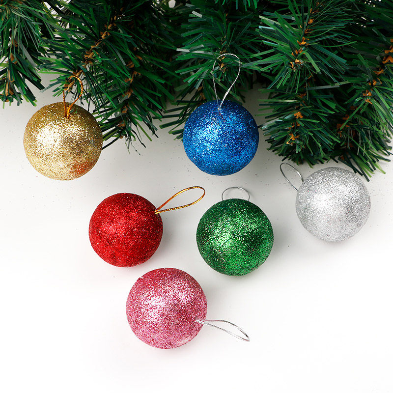 节日秀圣诞树挂件4cm5cm撒金粉泡沫球彩球挂件圣诞节装饰品小挂饰,节庆用品/礼品,圣诞装饰品,淘宝优惠券,粉丝福利购,淘宝优惠卷