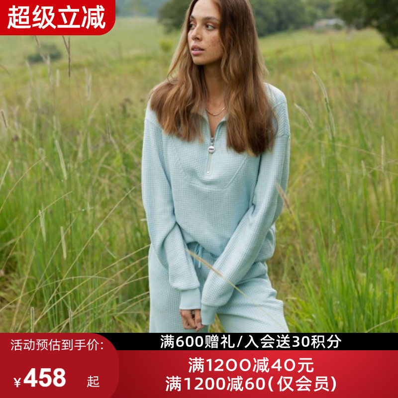 LJ半拉链针织上衣宽松休闲