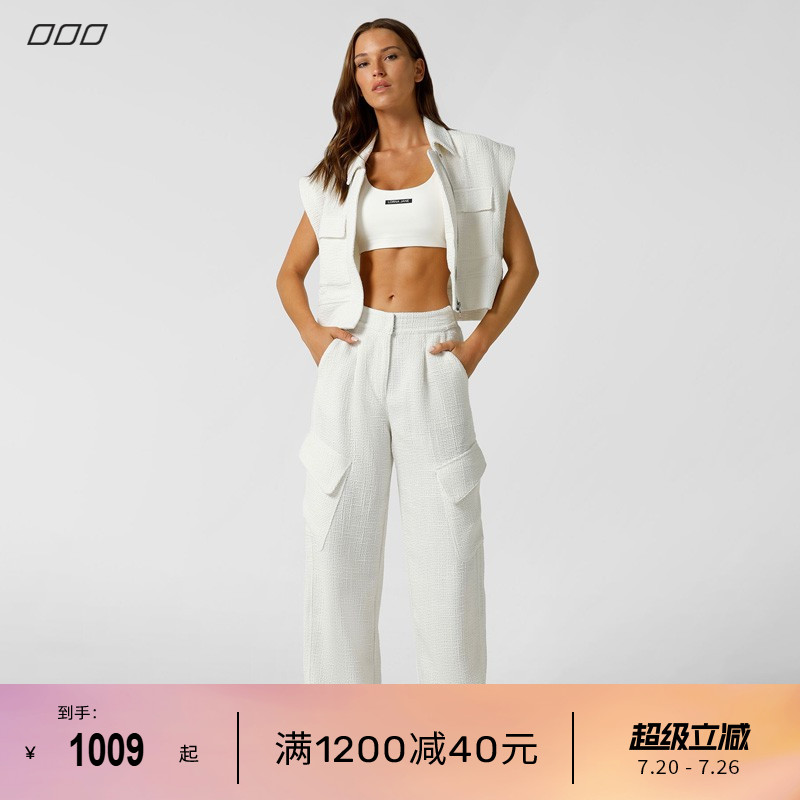 LornaJane休闲运动长裤阔腿裤高腰口袋SPORT健身跑步女瑜伽服LJ