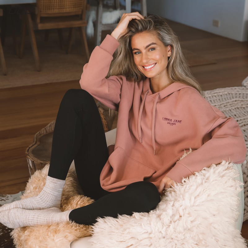 Lorna Jane 秋冬加绒连帽卫衣Level保暖宽松套头运动长袖上衣女|msdalam kategori sukan/pakaian kasual, sweater sukan/pullover - dari Buy2taobao.com untuk memberikan perkhidmatan ejen Taobao profesional membeli