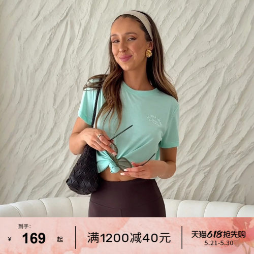 LJ运动瑜伽t恤短袖长袖上衣罩衫