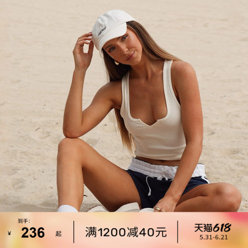 LJ无袖运动背心棉紧身短款